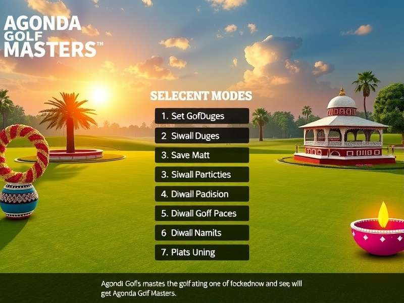 Agonda Golf Masters Diwali special event with festive decorations